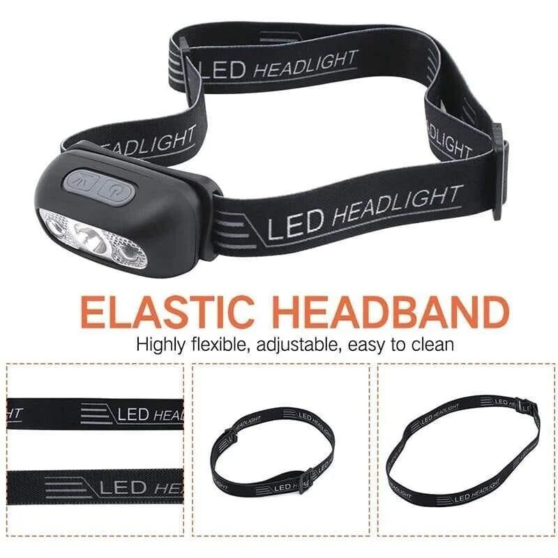 🔥Super Bright LED Sensor Headlight⛺︎