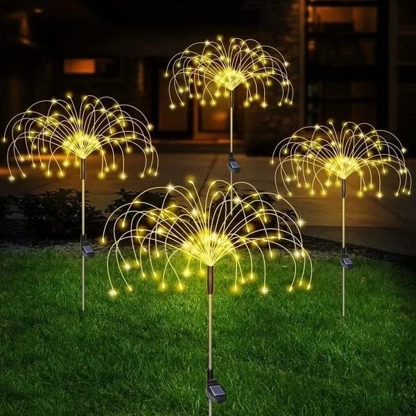 🎁Waterproof Solar Garden Fireworks Lamp⛺︎🕰