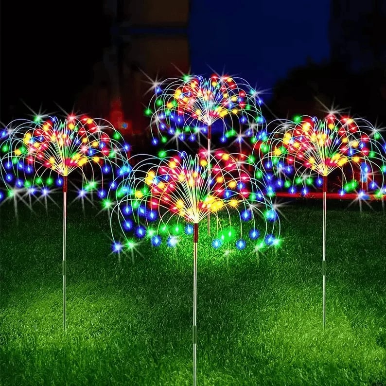 🎁Waterproof Solar Garden Fireworks Lamp⛺︎🕰