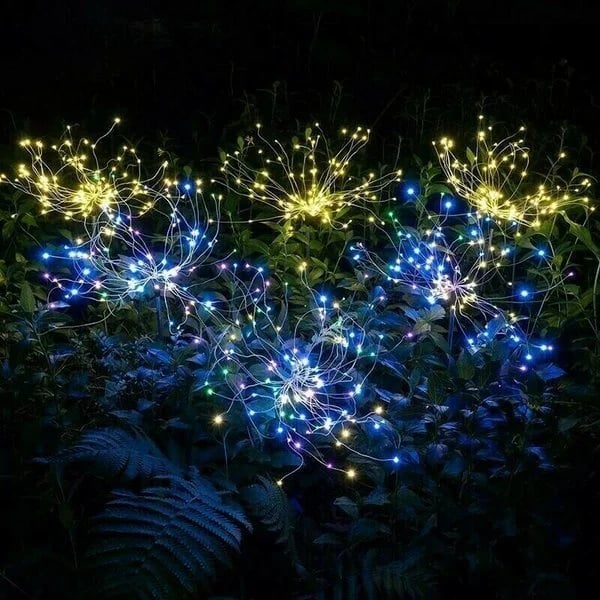 🎁Waterproof Solar Garden Fireworks Lamp⛺︎🕰