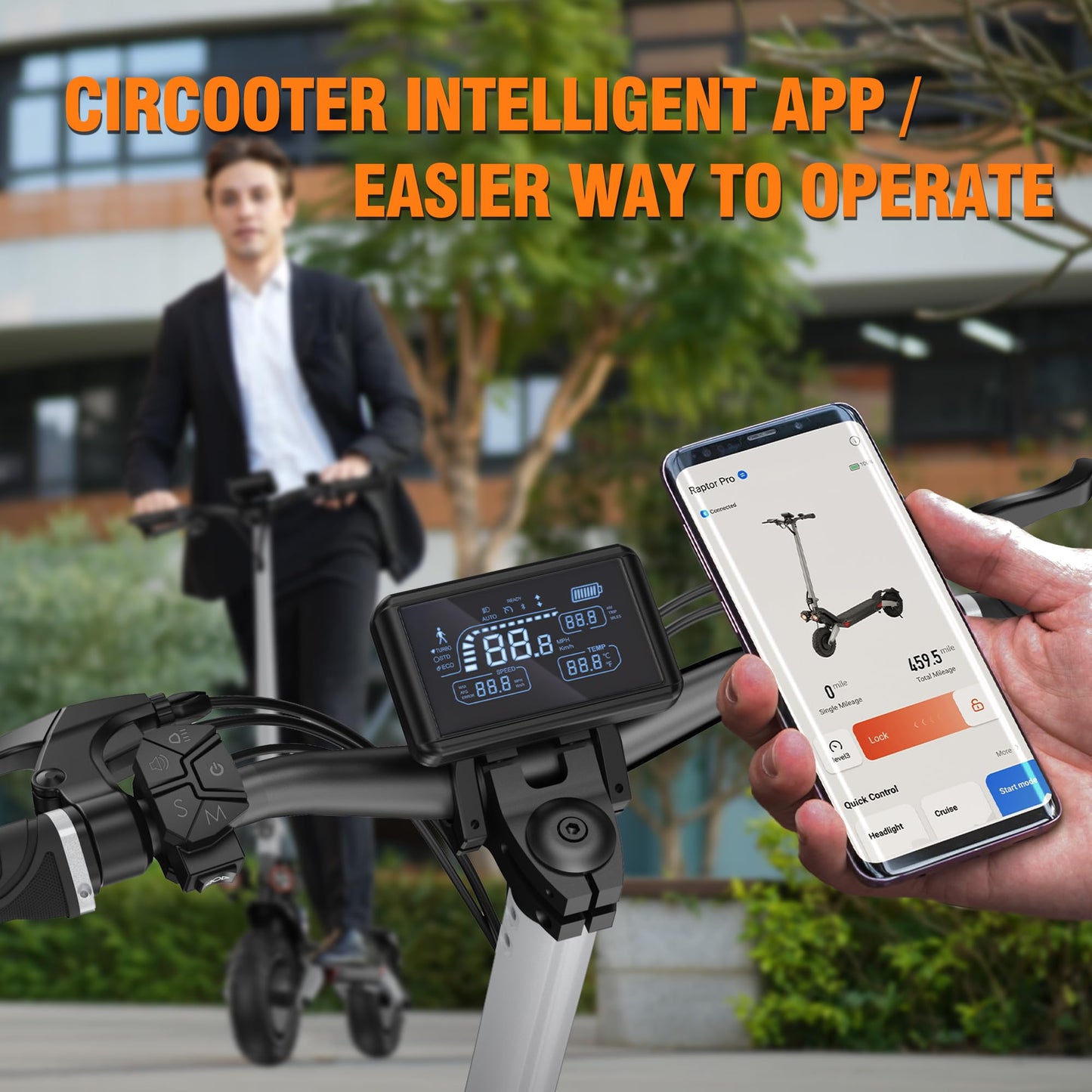 Raptor Pro 1600W Dual Motor Off-road Electric Scooter