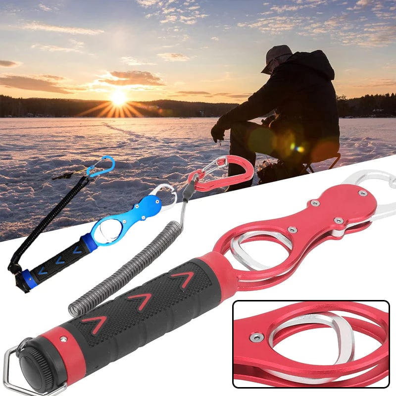❤LAST DAY 49% OFF🔥Heavy Duty Fish Lip Gripper with Weighing Scale⛺︎
