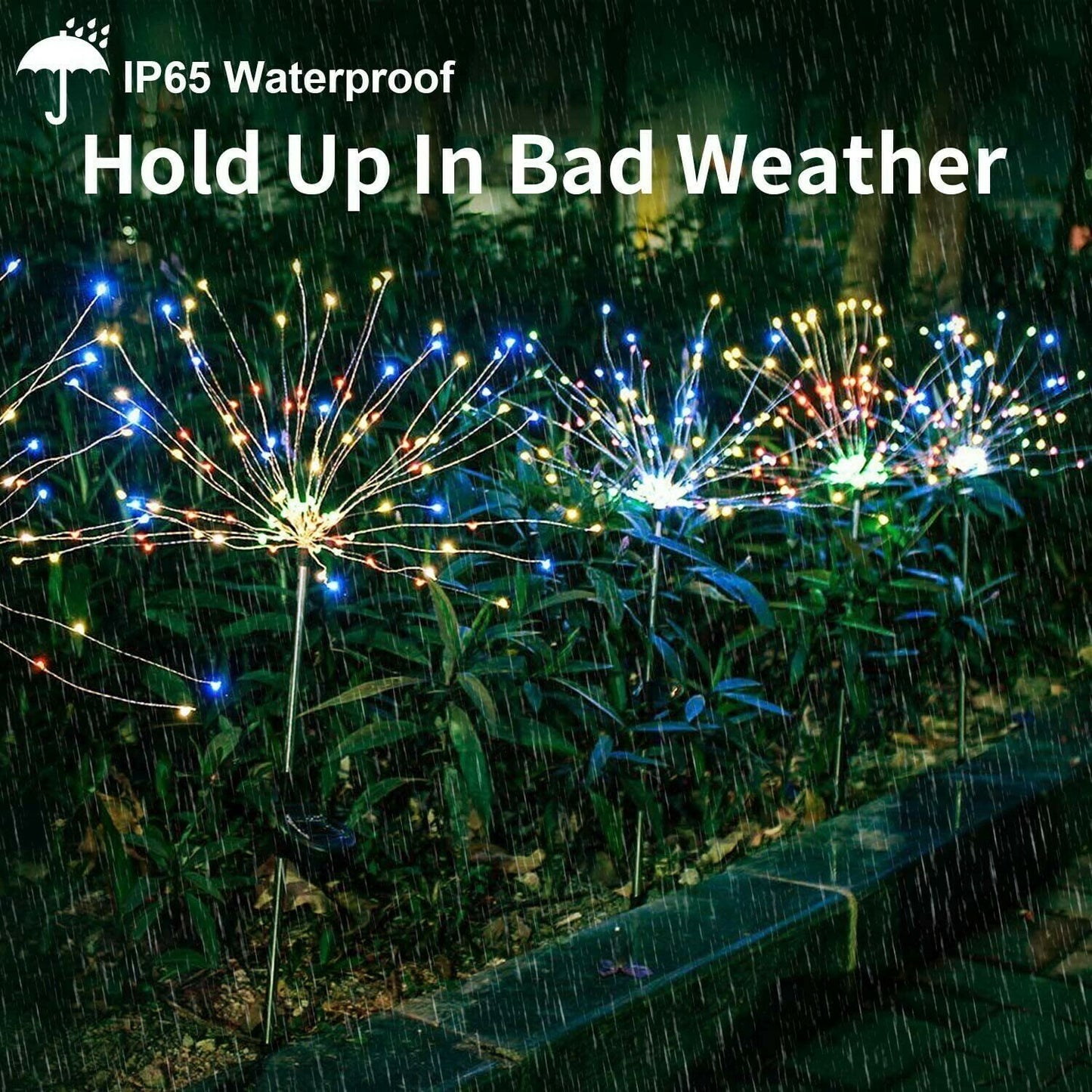 🎁Waterproof Solar Garden Fireworks Lamp⛺︎🕰