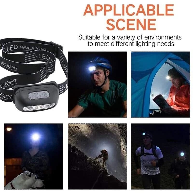 🔥Super Bright LED Sensor Headlight⛺︎