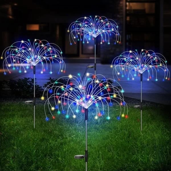 🎁Waterproof Solar Garden Fireworks Lamp⛺︎🕰