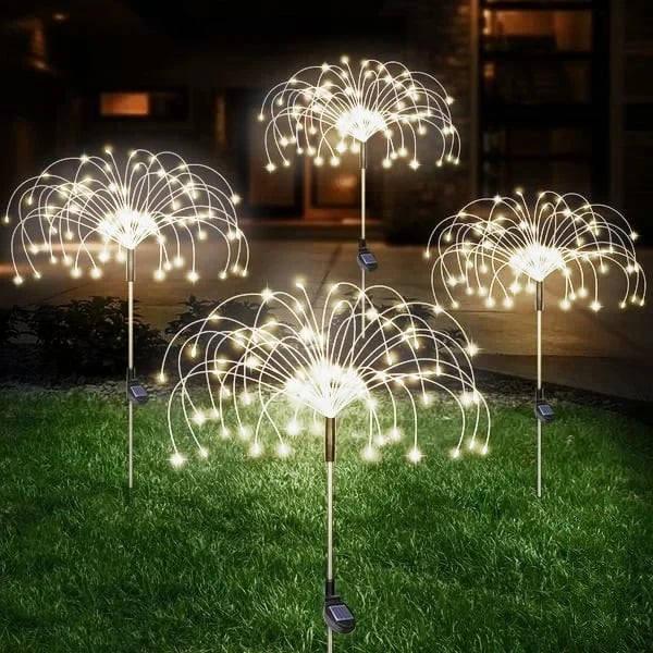 🎁Waterproof Solar Garden Fireworks Lamp⛺︎🕰