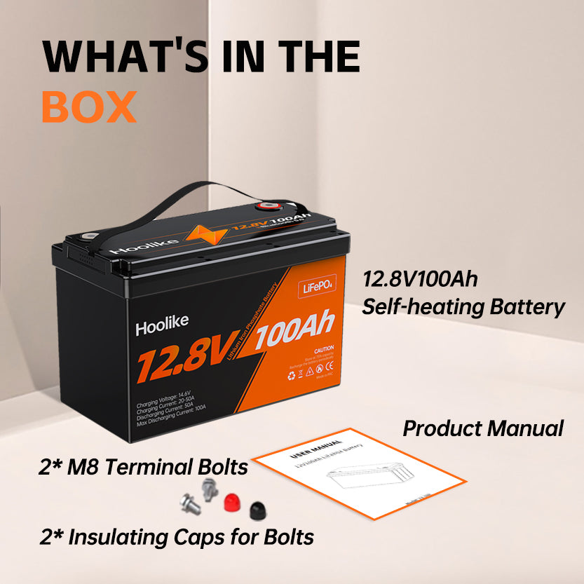🔥LAST DAY $49.88🔥 12.8V 100Ah Lithium Iron Phosphate (LiFePO4) Battery