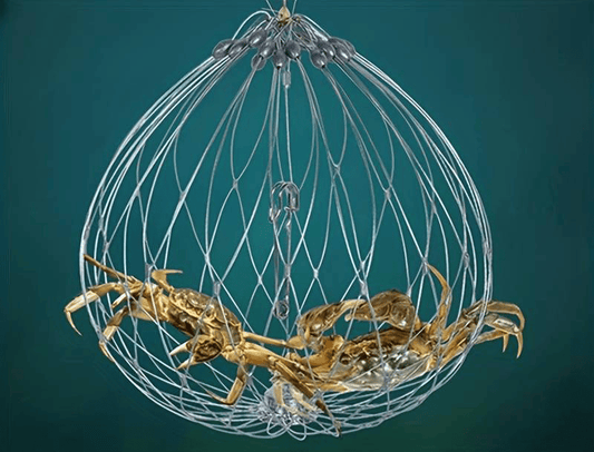 ❤LAST DAY 49% OFF🔥Automatic Opening & Closing Fishing Net Cage⛺︎