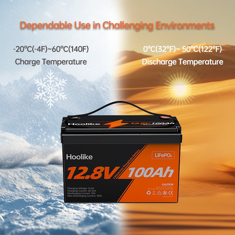 🔥LAST DAY $49.88🔥 12.8V 100Ah Lithium Iron Phosphate (LiFePO4) Battery