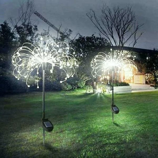 🎁Waterproof Solar Garden Fireworks Lamp⛺︎🕰