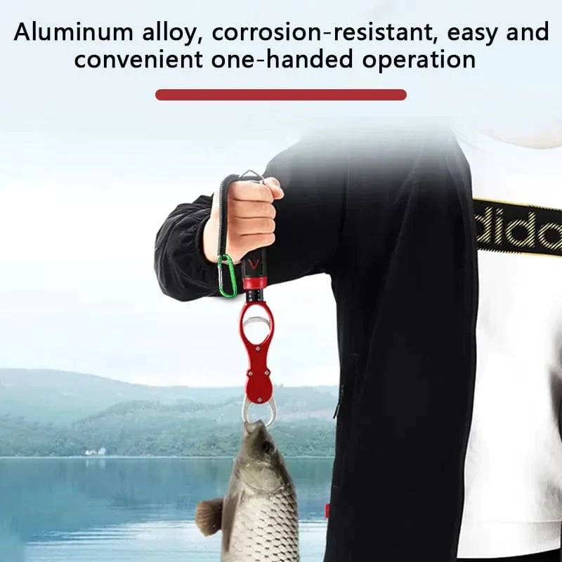 ❤LAST DAY 49% OFF🔥Heavy Duty Fish Lip Gripper with Weighing Scale⛺︎