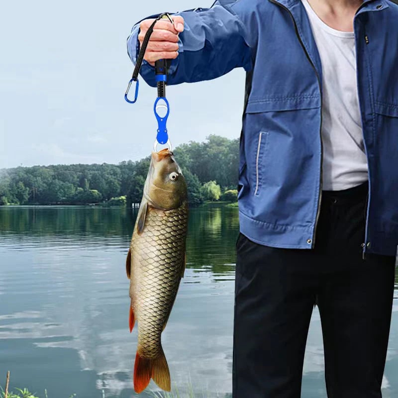 ❤LAST DAY 49% OFF🔥Heavy Duty Fish Lip Gripper with Weighing Scale⛺︎