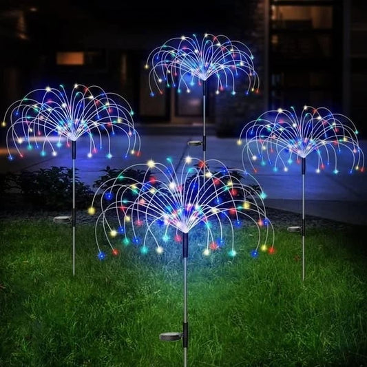 🎁Waterproof Solar Garden Fireworks Lamp⛺︎🕰